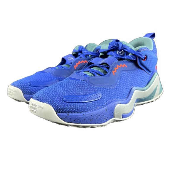 Adidas Men's D.O.N. Issue #3 Sonic Ink Solar Red Shoes H69014 Size 7.5 - Picture 6 of 10